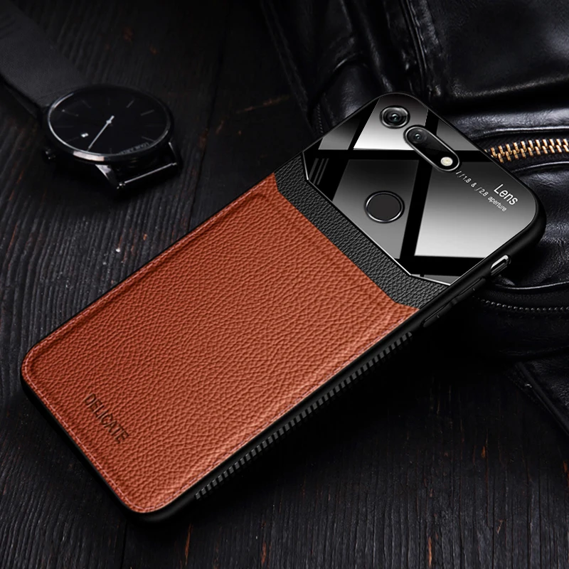 I coque, чехол, чехол, для HuaWei Honor View V20 V10 на кожаном зеркальном стекле Силиконовый противоударный телефон роскошные оригинальные милые чехлы