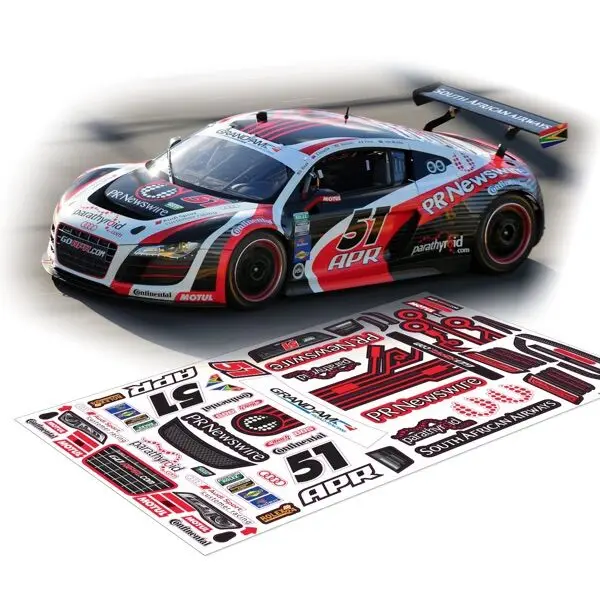 1/10 RC OnRoad прозрачный Дрифт кузова автомобиля AUDII R8 наклейки ведра HPI KYOSHO Tamiya
