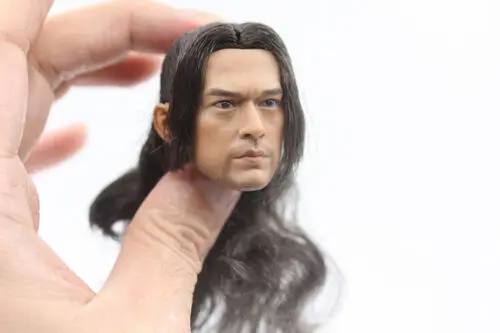 1/6 Takeshi Kaneshiro Akechi Samanosuke голова вырезанная для волос с бородой|Игровые фигурки и