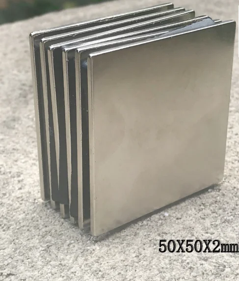 

NdFeB Block 50x50x2 mm Large Strong Neodymium Permanent Magnets Rare Earth Industry Magnet