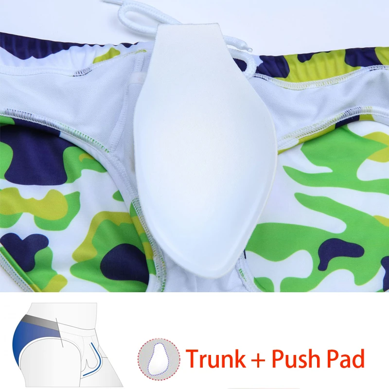 Купальник Мужской Быстросохнущий с чашками пуш ап спортивные шорты для плавания