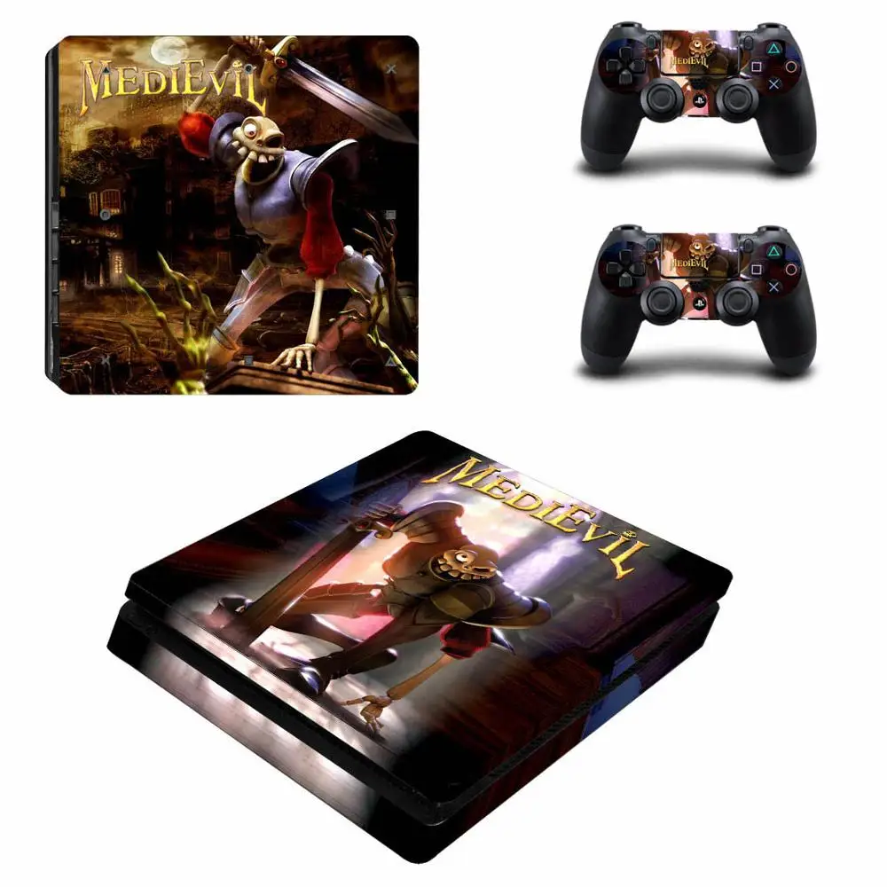 PS4 тонкие наклейки MediEvil Play станция 4 тонкий кожи наклейка Стикеры для playstation