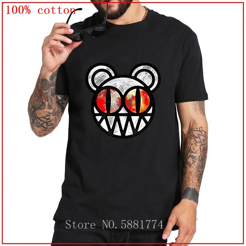 Состаренный вид футболка с радиоголовкой homme Radiohead's Bear футболки для мужчин