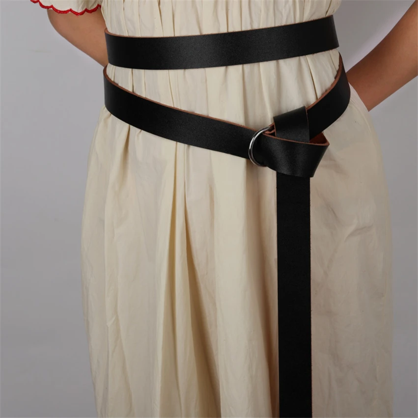 Кожаный кошелек для мужчин и женщин сумочка в средневековом стиле с ремнем