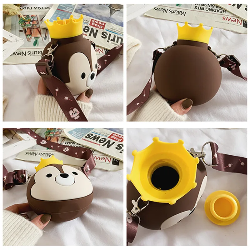 Милая мультяшная аниме мягкая силиконовая сумка для горячей воды Портативная