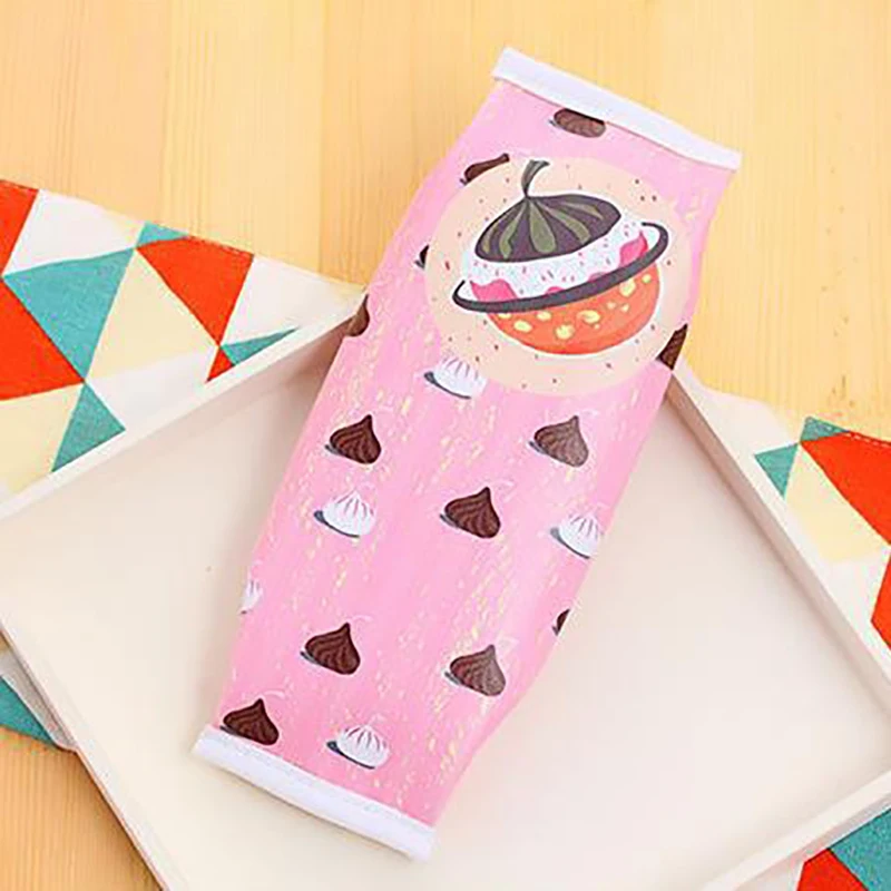 

Food Packaging Kawaii Macaron Cookie Pencil Case PU Leather School Pencil Bag for Girl Stationery Estojo Escolar School Supplies
