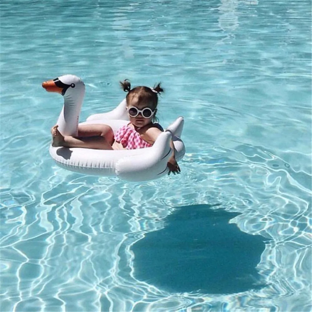 Детский надувной бассейн с розовым фламинго плавательный круг для младенцев