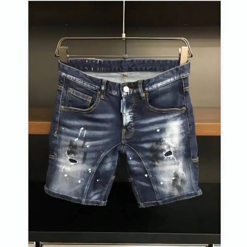 DSQUARED2 Summer Style New Popular Jeans Brand Italian Slim Short Jeans Men A399-1