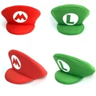 Аниме игра супер Луиджи братья Косплей шляпа для взрослых детей костюм на Хэллоуин аксессуары реквизит