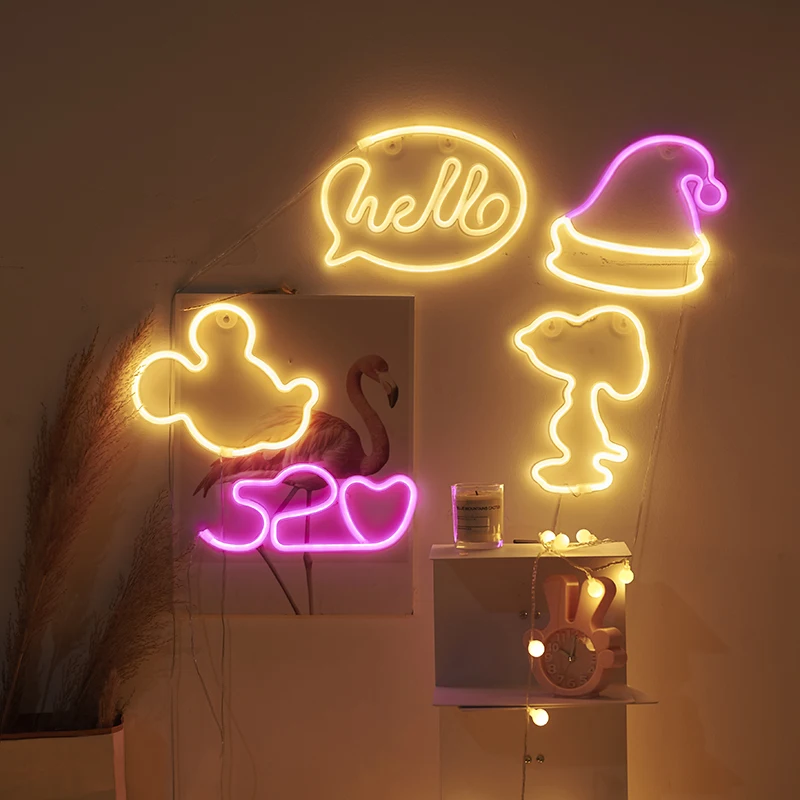 

Decorative Table Lamp Multicolor Art Bedside Pvc Table Lamp Neon Signs Gaming Room Slaapkamer Decoratie Lights Lighting AB50TD