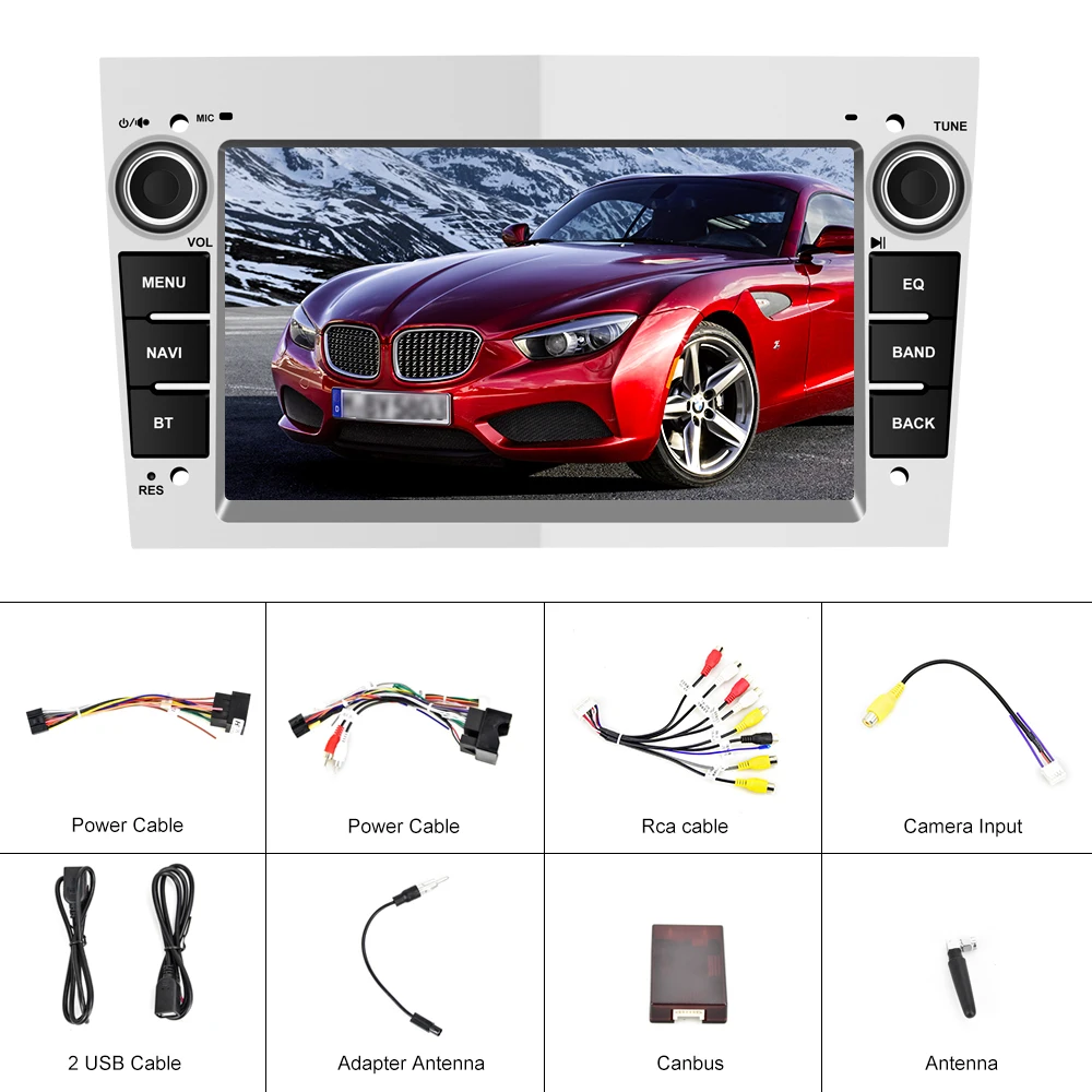 Автомагнитола Podofo 7 " 2 din Android 9 0 4 + 64 ГБ для Opel Astra Antara Vectra Corsa Zafira