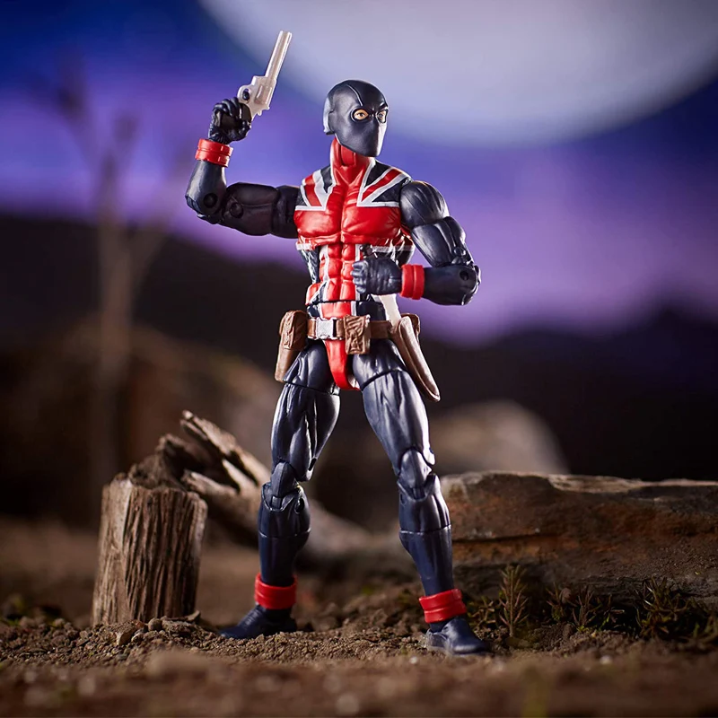 

Original Hasbro Marvel Legends Series Union Jack Super Hero Collection Anime Aciton Figures Model Birthday Gift Adult Kids Toys