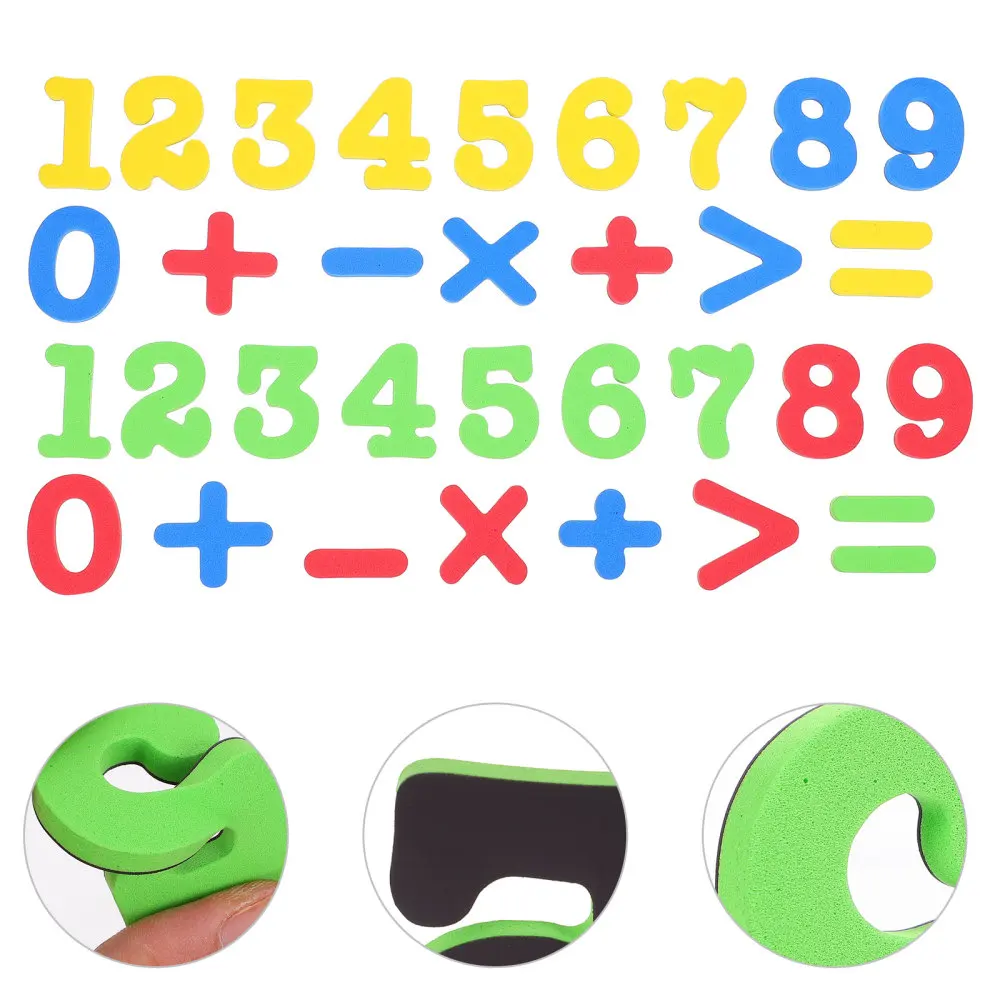 

2 Sets of Number Magnets Mathematics Magnets Fridge Magnets Early Education Toys