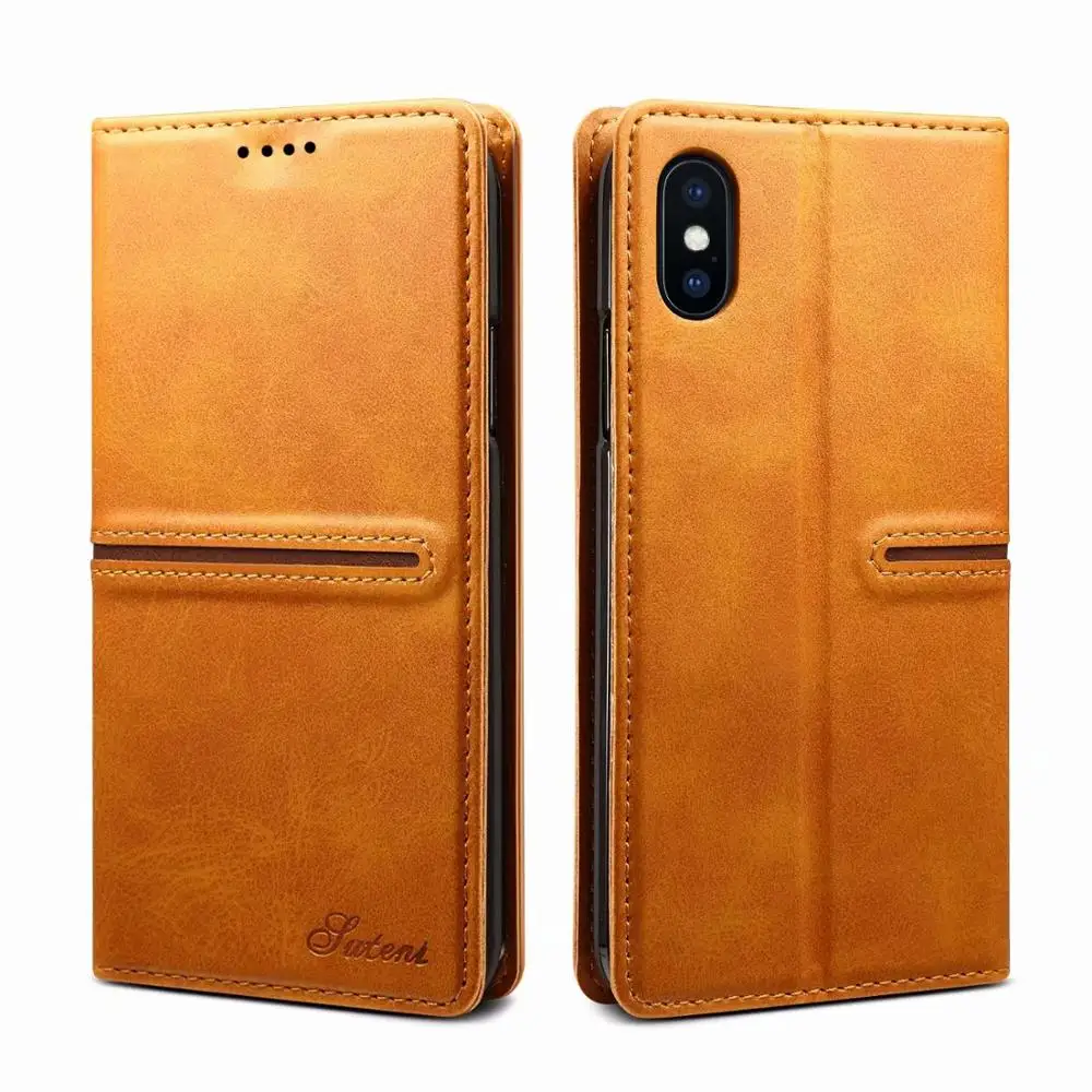 

Классический Кожаный чехол-книжка с бумажником для iPhone 12 XS 8 7 Plus, магнитный держатель для карт, чехол для телефона, футляр