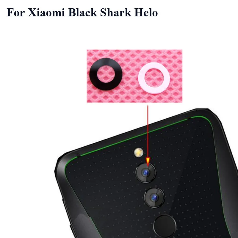 

High quality For Xiaomi Black Shark Helo Back Rear Camera Glass Lens test good Parts AWM-A0 for Xiaomi BlackShark Helo