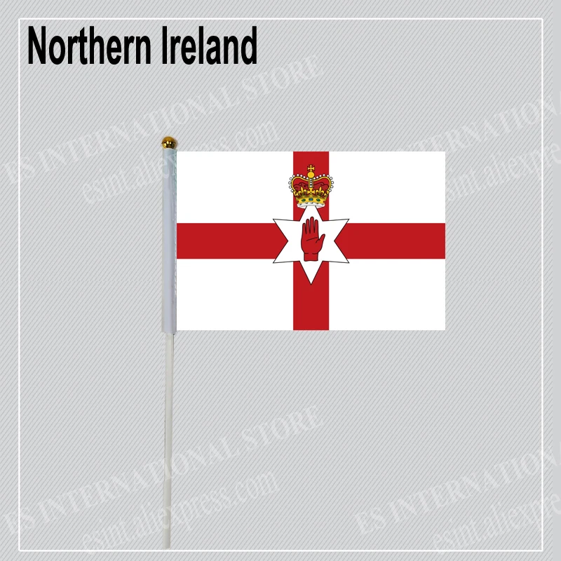 Ручной флаг с палками Северная Ирландия Норвегия Оман Пакистан Национальный