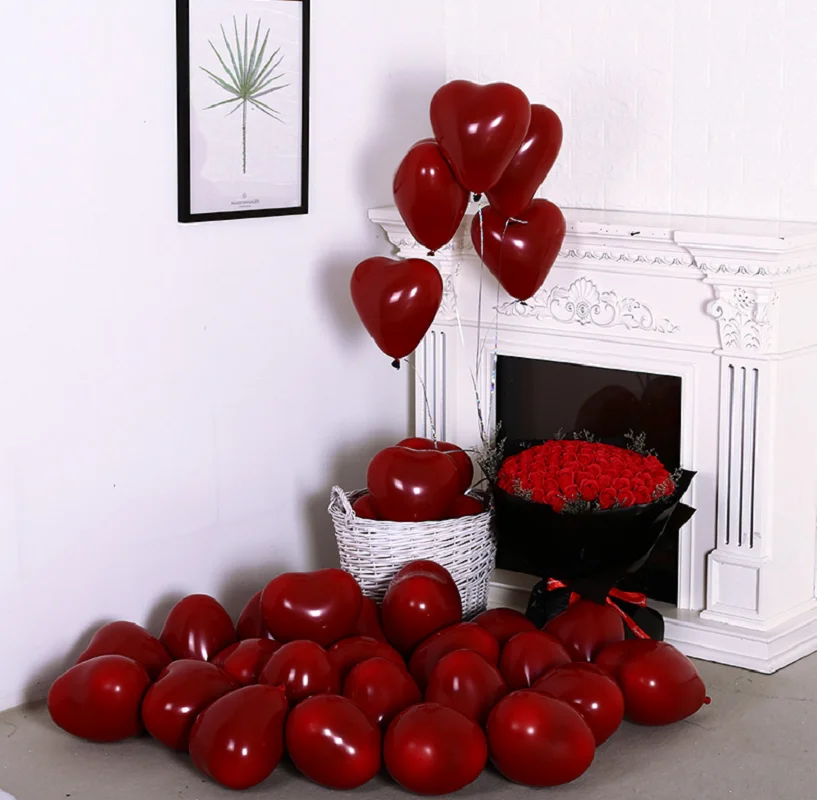 10 шт рубиновый шар Свадебные украшения шары Премиум толстый латексный для