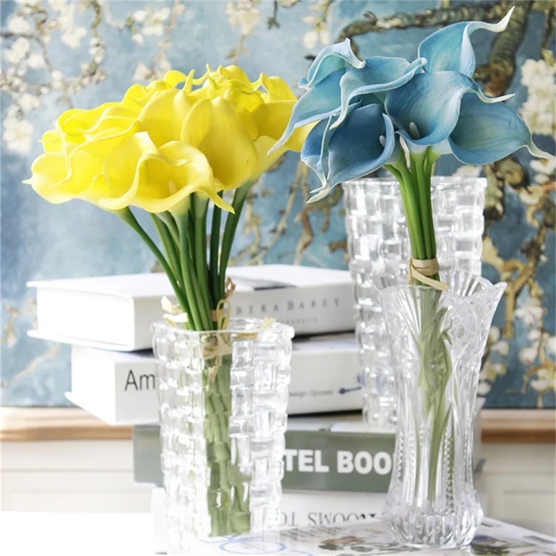 Искусственные каллы Лилии из искусственной кожи букет для свадебной вечеринки