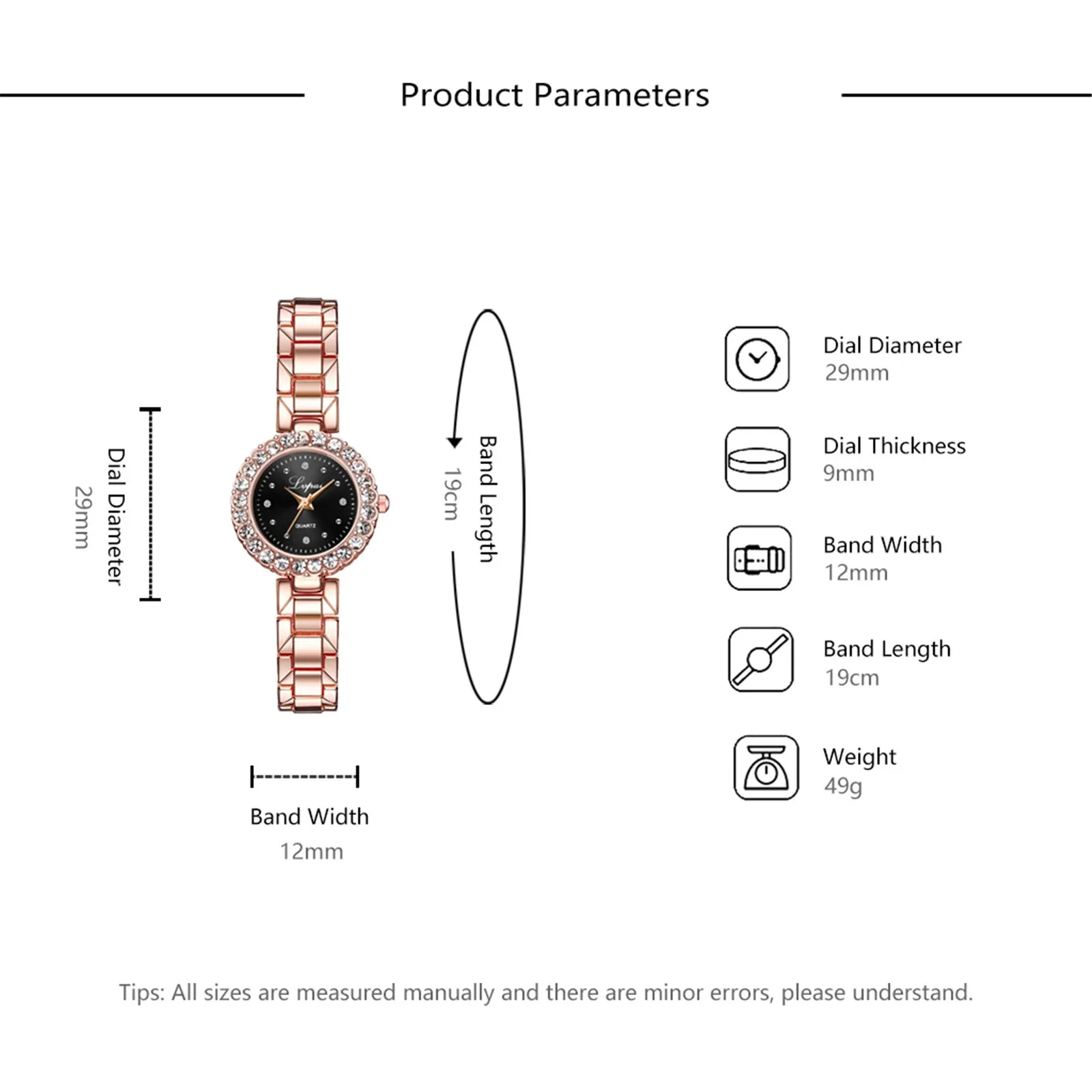

New Double diamond necklace Business Casual Quartz Watch With Necklace Ladies Jewelry Gift Combination reloj mujer elegante WD5