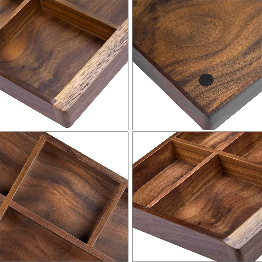 

Practical Water Resistant Solid Display Portable Durable Vintage Multifunction Case Desk Organizer Wooden For Home Storage Box