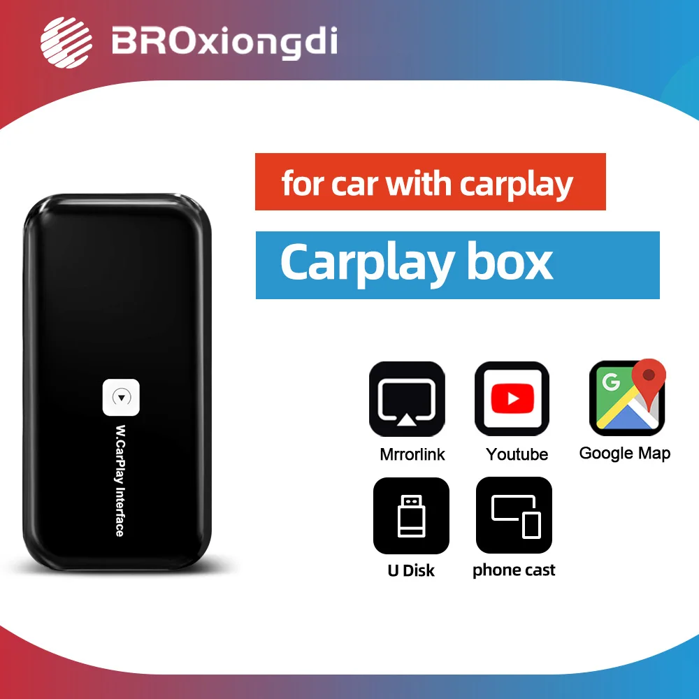 Беспроводной автомобильный видеоплеер Apple Carplay Dongle Mirrioing мультимедийный