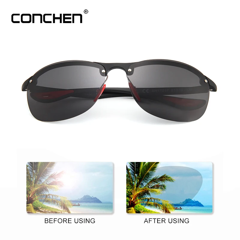 Мужские и женские классические поляризационные солнцезащитные очки CONCHEN UV400 2019 |