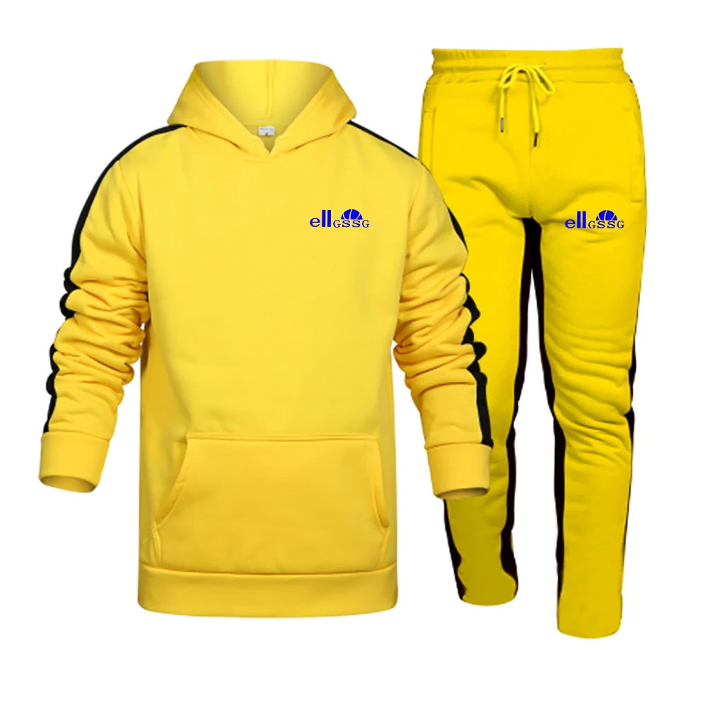 

Men's Suit Hoodie + Pants Fall/Winter Hooded Sweatshirt Sweatpants Fashion Slim Men's Suit Hoodie Pants Hip Hop Pullover Hoodie