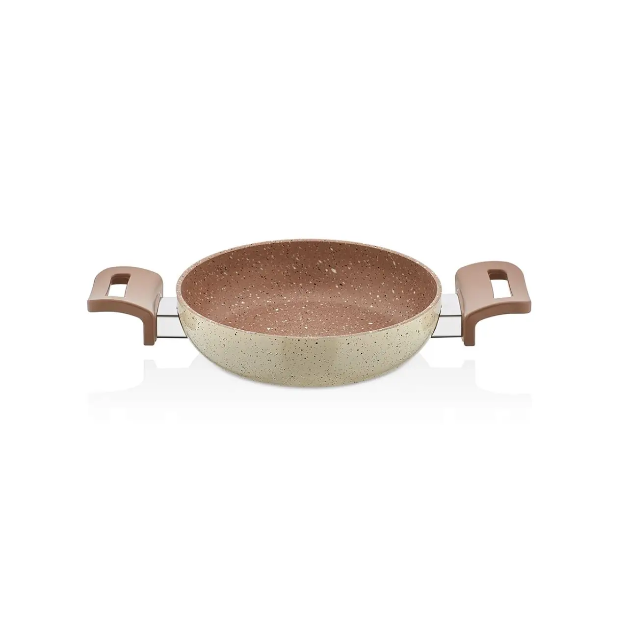 

16 CM Cream Color Granite Sahan lunch box bulaklar eat bars knife