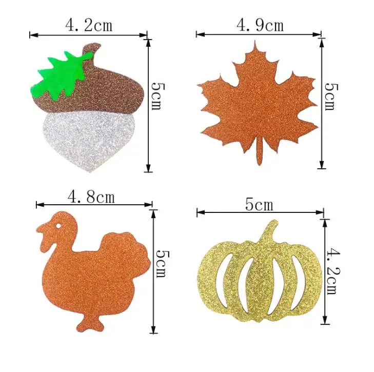4 шт./компл. Горячая декор для Дня благодарения торт топпера осень в виде