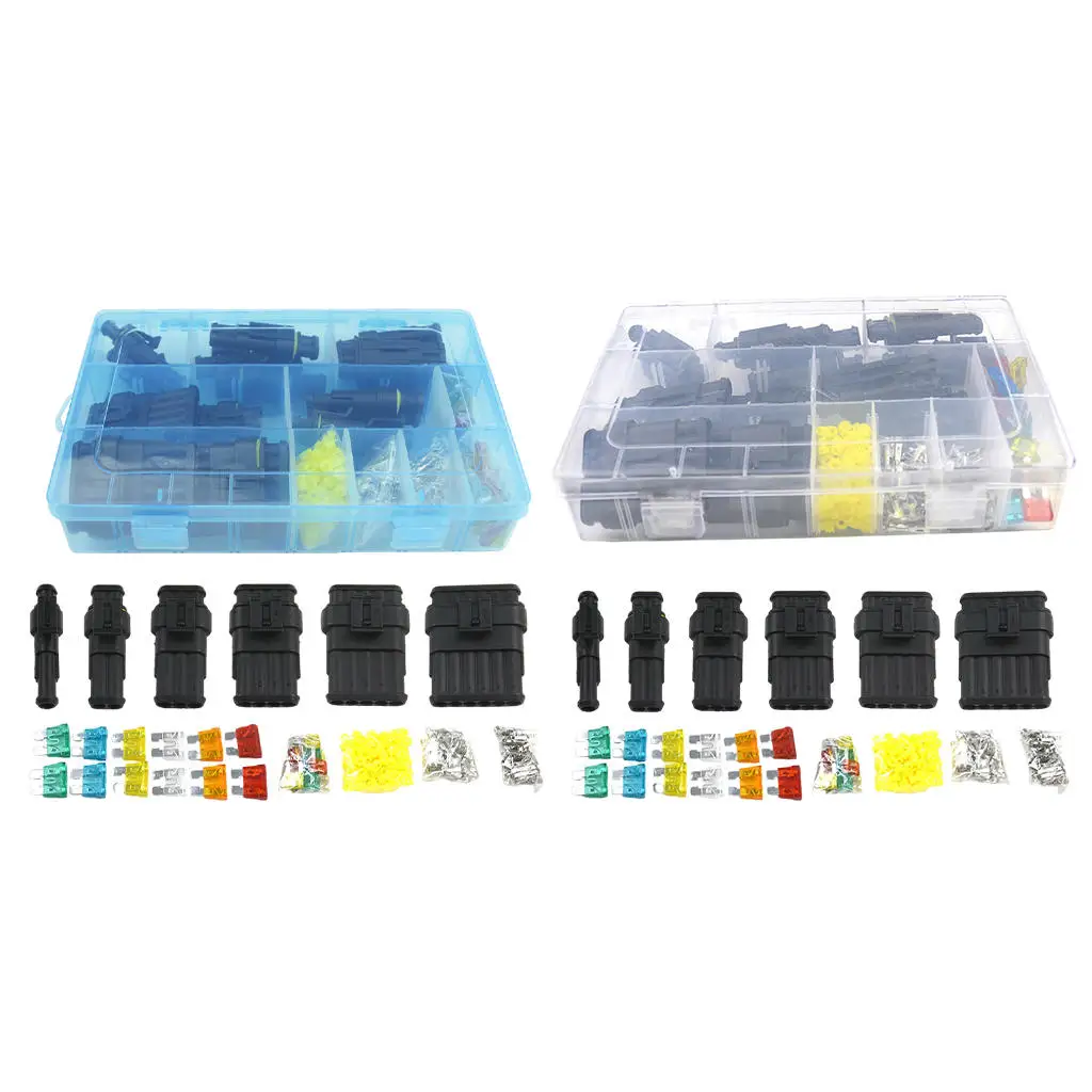 1Set Car Waterproof Wire Connector 1-6Way Terminal Fit for Scooter Motorcyle Truck Boats | Fuses