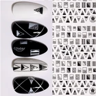 1 шт., 3D наклейка для ногтей, Геометрическая бабочка, отрицательное пространство, клейкие наклейки для ногтей, наклейки для ногтей, аксессуары