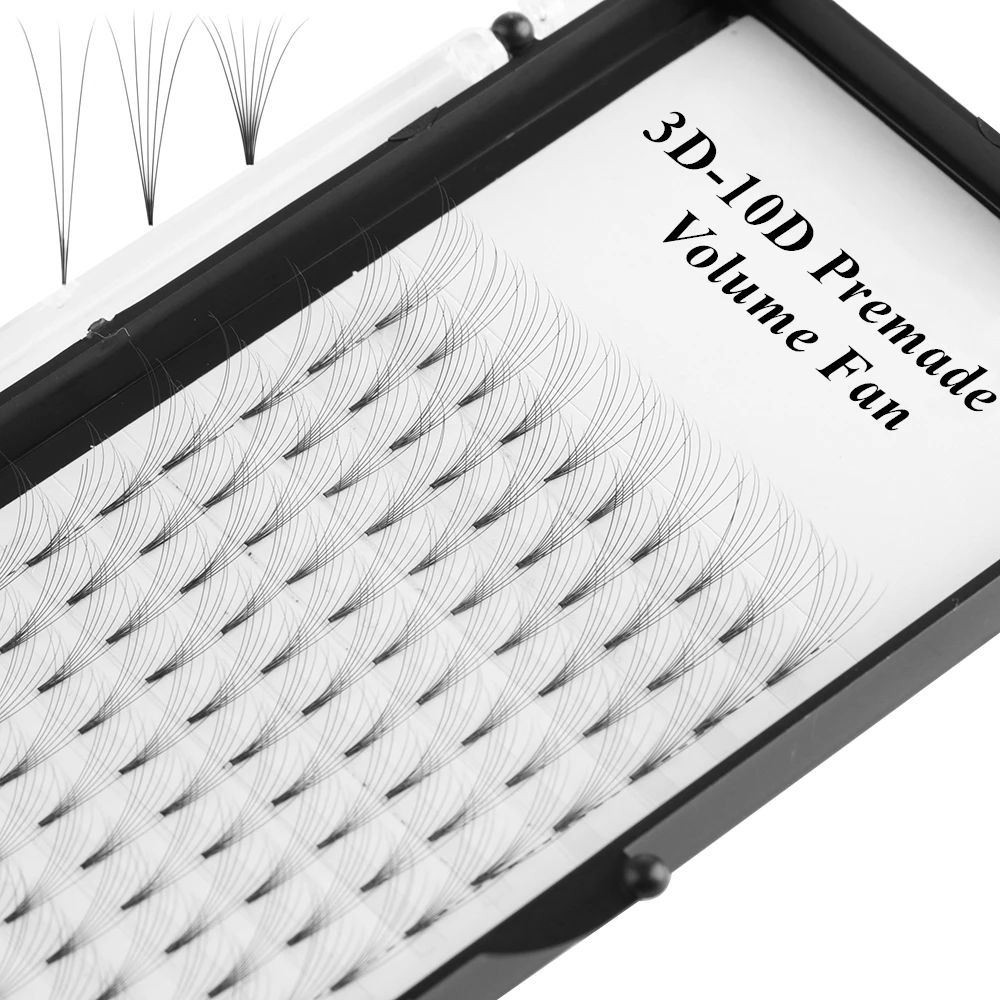 12 линий 3D ~ 10D русские готовые модные объемные вееры для наращивания ресниц C изгиб