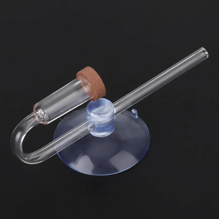Fish Tank Acrylic Transparent CO2 Diffuser Atomizer Bubble Counter for Aquarium Plants Water Grass