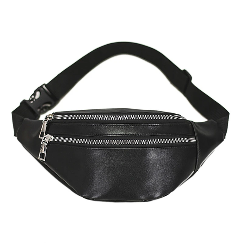 

Women Chest Bag Waist Packs For Unisex Female PU Leather Fanny Packs 2020 New Fashion Ladies Belt Bum Bags