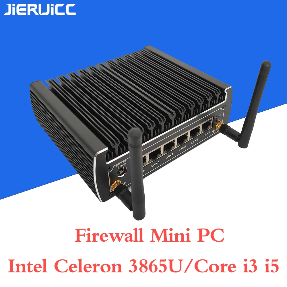 Брандмауэр mini pc i3 7100u i5 7200u Celeron3865U DDR4 RAM. 6 LAN PORT.1 COM 4 порта USB 3 0 быстрый и стабильный