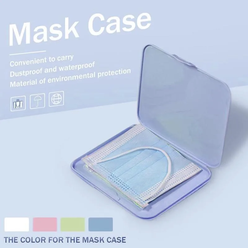 

1pc Box Store Mask Saves Box Masks Portable Plastic Disposable Storage Mask Dustproof Save Mask Case Holder Box Store Mask Cover
