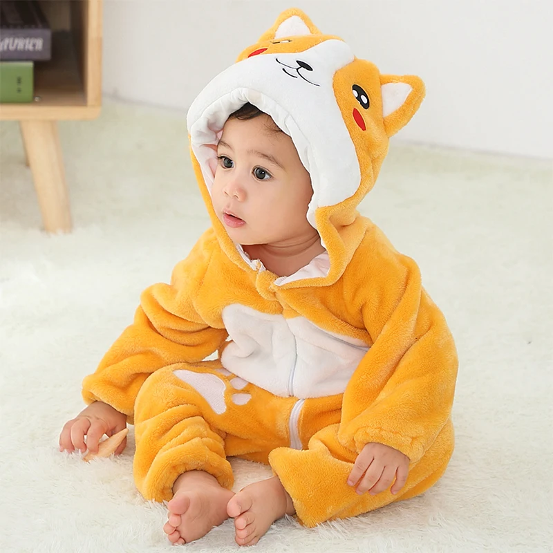 Winter Baby Clothes Panda Rabbit Romper Boy Costume Newborn Romper For Bebes Clothing Kids Girl Jumpsuit Toddler Infant Sleepers