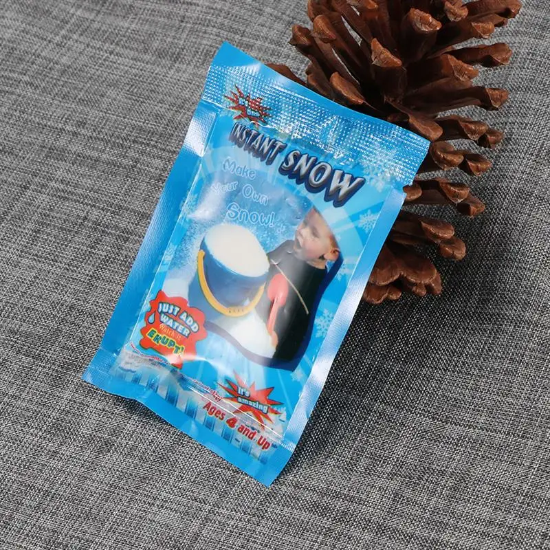 1 упаковка искусственный снег мгновенный Snow Powder искусственный Снеж. Порошок пушистая Снежинка супер абсорбент Замороженные вечерние Волшебные реквизит декор для рождественской вечеринки