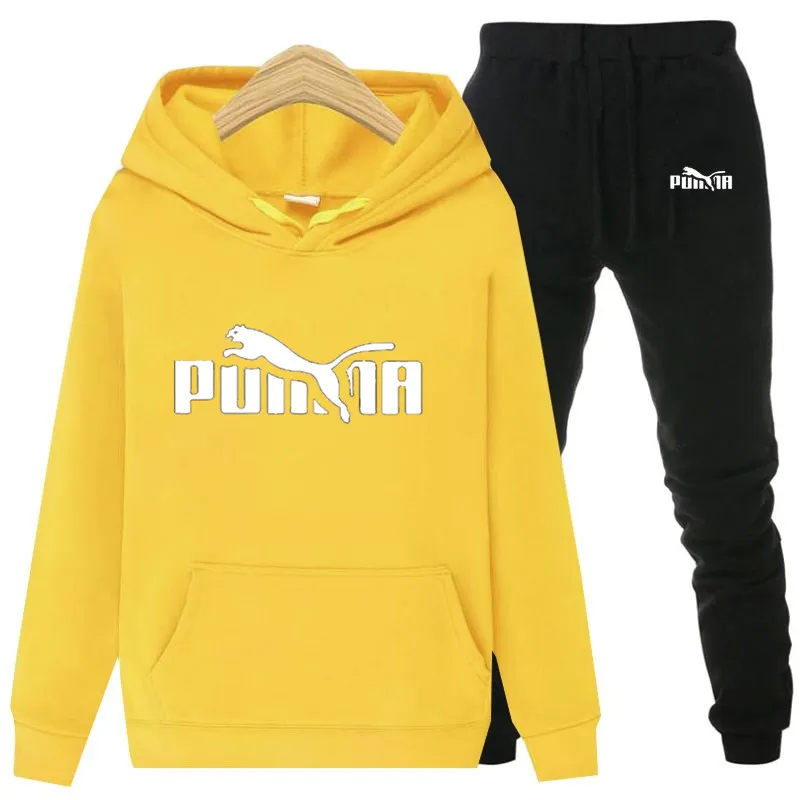 

Ladies Fashion Hooded Sweater Two-Piece Casual Fall/Winter Hot Style Ladies Suit Women's tracksuit Suit Set Women Clothing