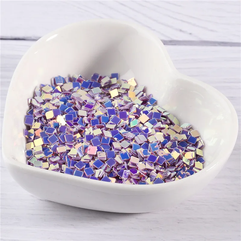 10 фотоблесток разных цветов 2 мм квадратные фотоблестки искусство ногтей