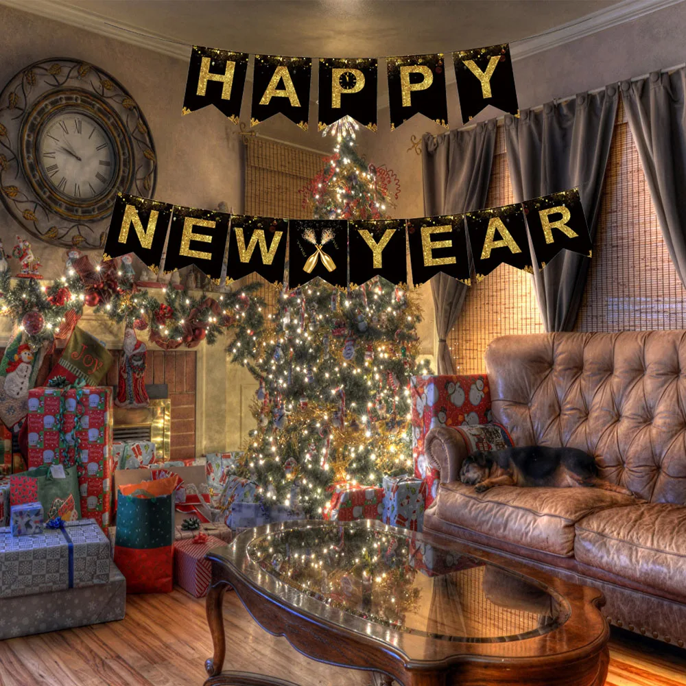 Фольгированные воздушные шары Happy New Year 2021 конфетти аксессуары для вечевечерние