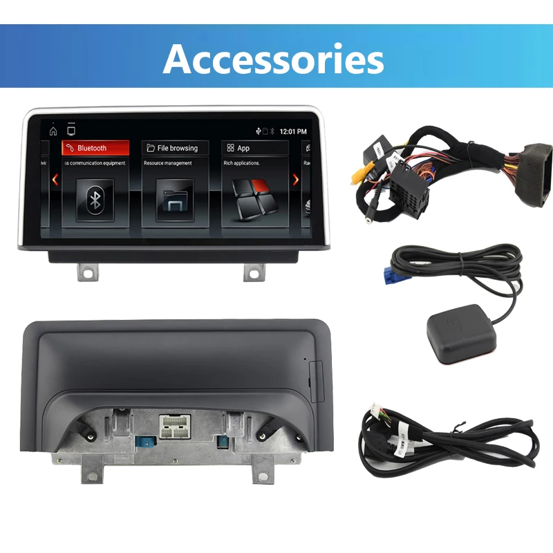 구매 Bonroad Snapdrago 625 1920*720P 차량용 멀티미디어 플레이어 BMW 시리즈 1 2 3 4 F20 F21 F22 무선 Carplay Android Navigation GPS