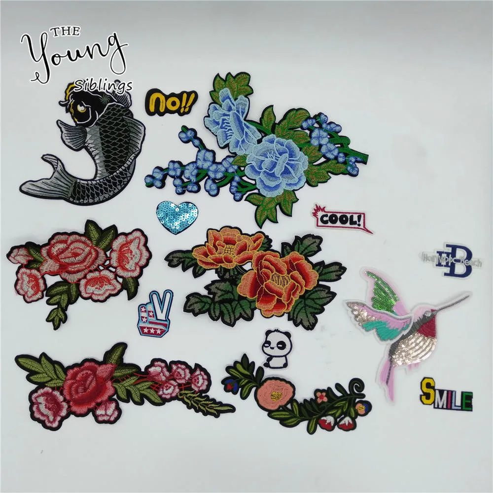Горячая Распродажа термоклейкая аппликация вышивка искусственные Значки для