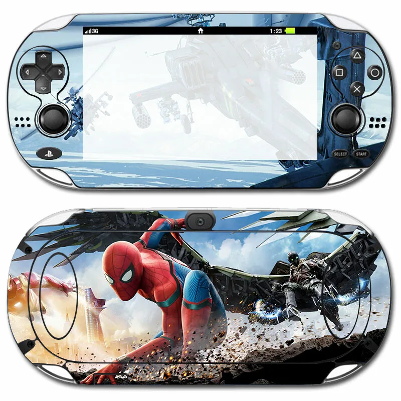 Наклейка из кожи человека-паука для PS Vita psv 1000, наклейки для видеоигр s, Виниловая наклейка Ptotector, чехол для Play Station psv ita1000