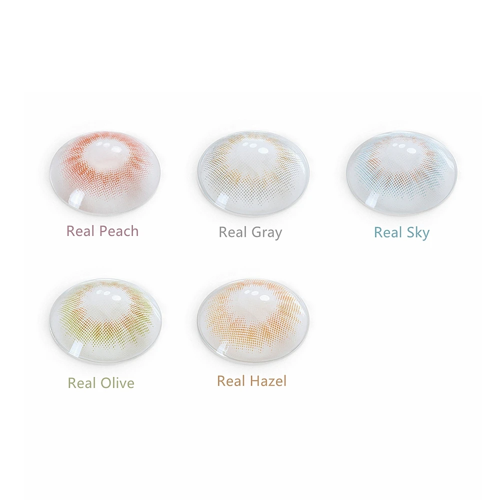 Цветные контактные линзы FreshGo испанского цвета для глаз с естественным эффектом