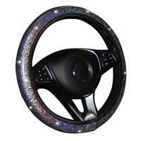bling bling car steering wheel covereasy install vehicle hubs not moves steering wheel case