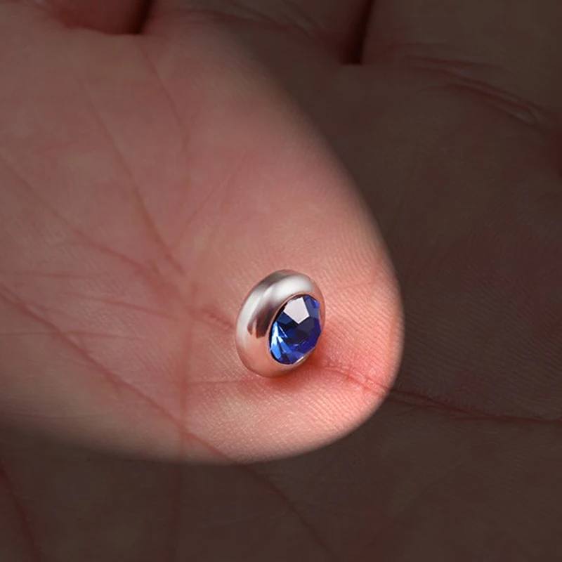 8 мм в стиле панк из нержавеющей стали поддельный пирсинг Магнитный