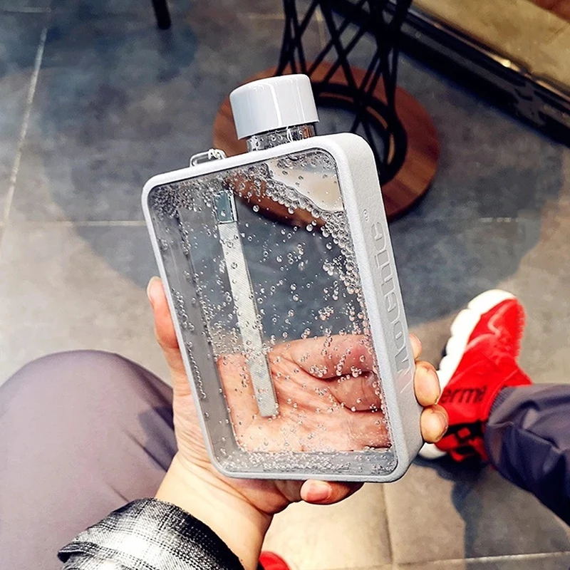 Mochic Moses A5 Flat Bottle Water Cup Grills A5 Flat Bottle Drinking Bottle For Water Portable Korean Creative Paper A5 Bottles