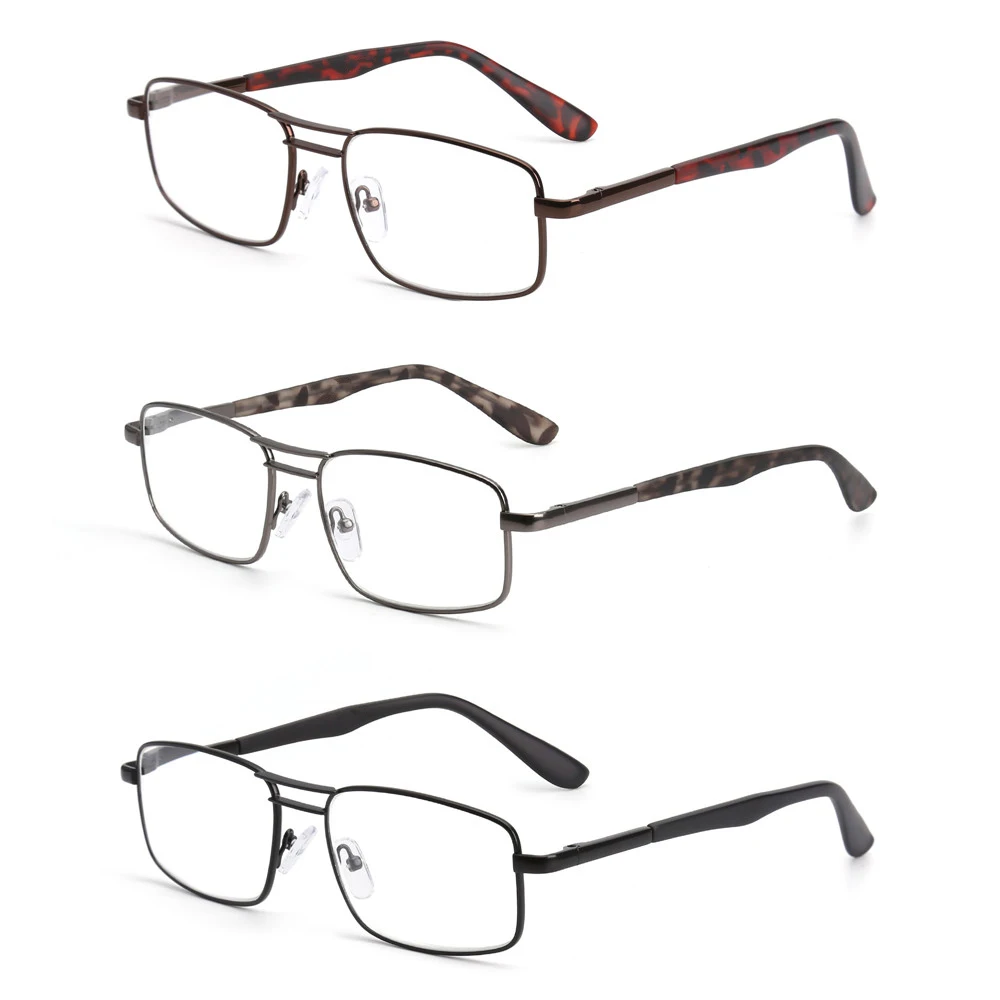JM 3 шт./компл. очки для чтения с пружинными петлями квадратные мужчин и женщин