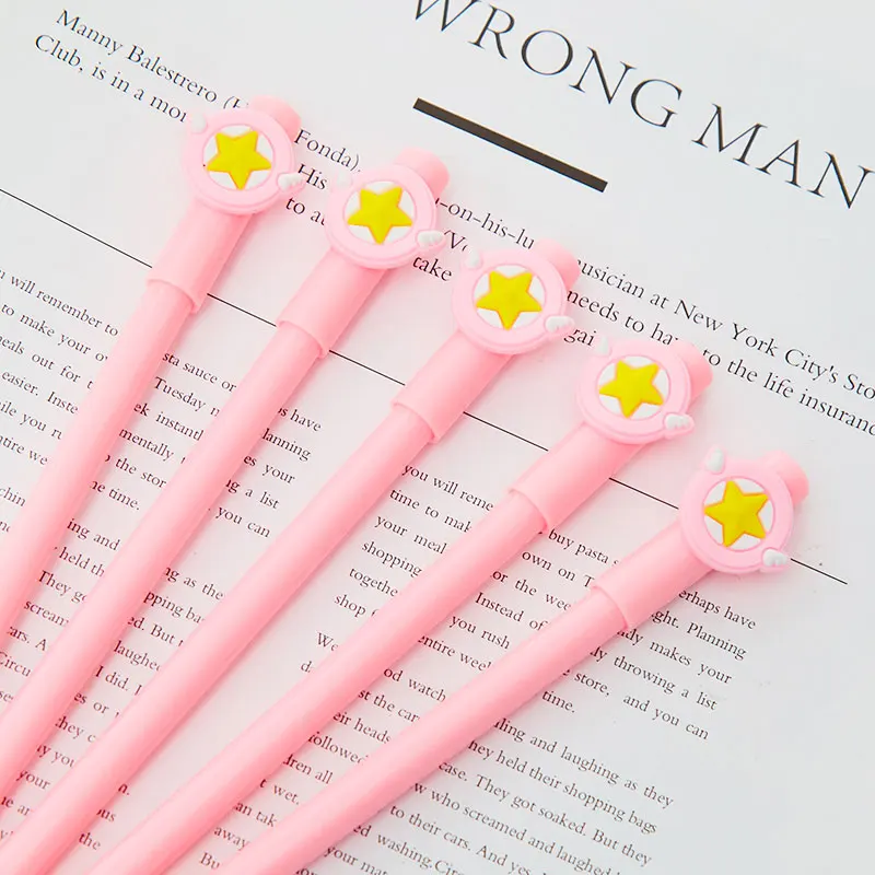 Японский аниме звезда гелевая ручка милый творческий Подпись Стационарный